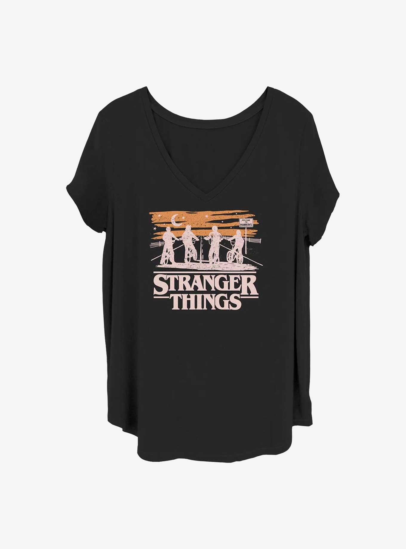 Stranger Things Bike Ride Girls T-Shirt Plus Size, , hi-res