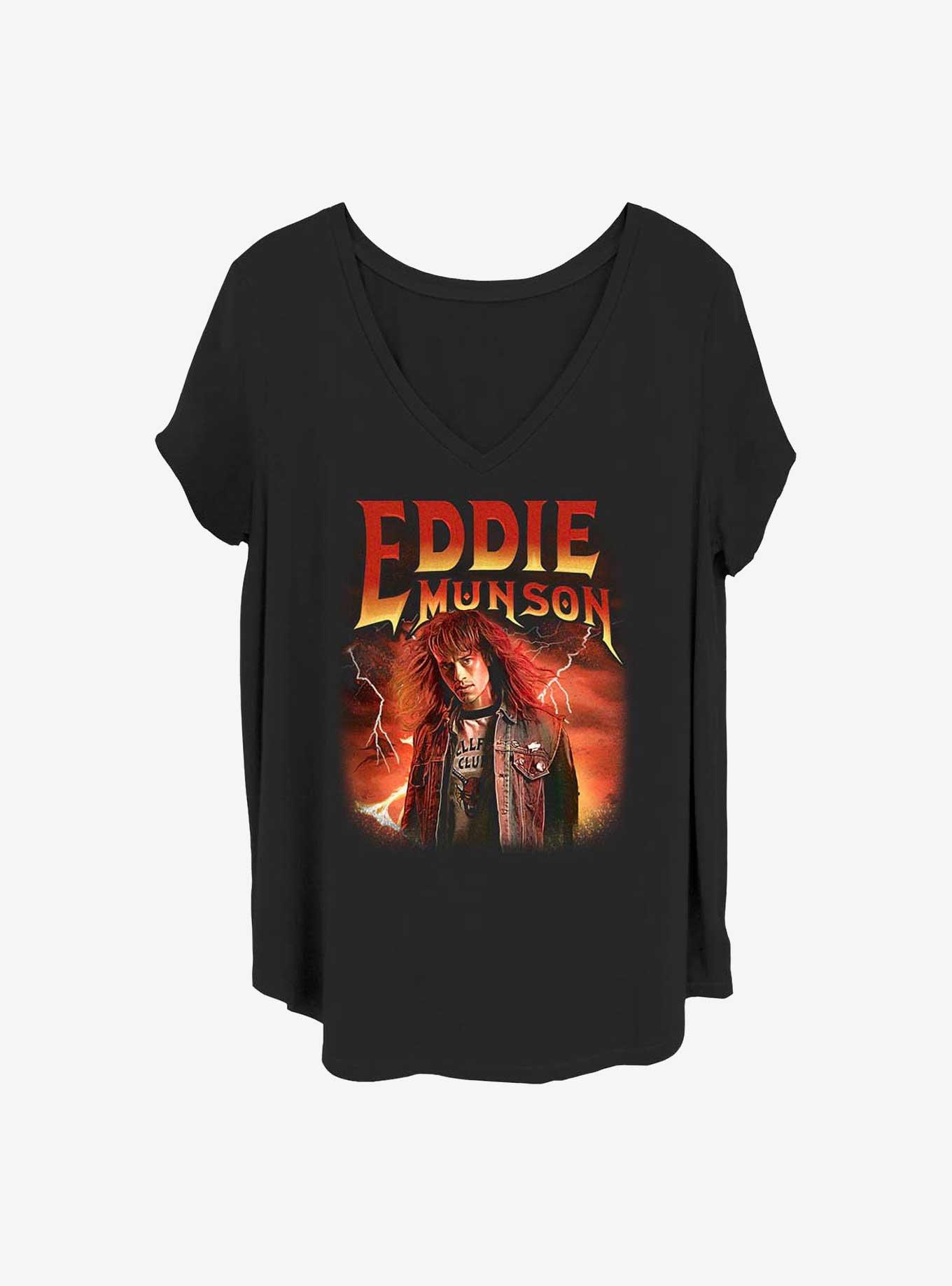 Stranger Things Eddie Munson Girls T-Shirt Plus Size, BLACK, hi-res