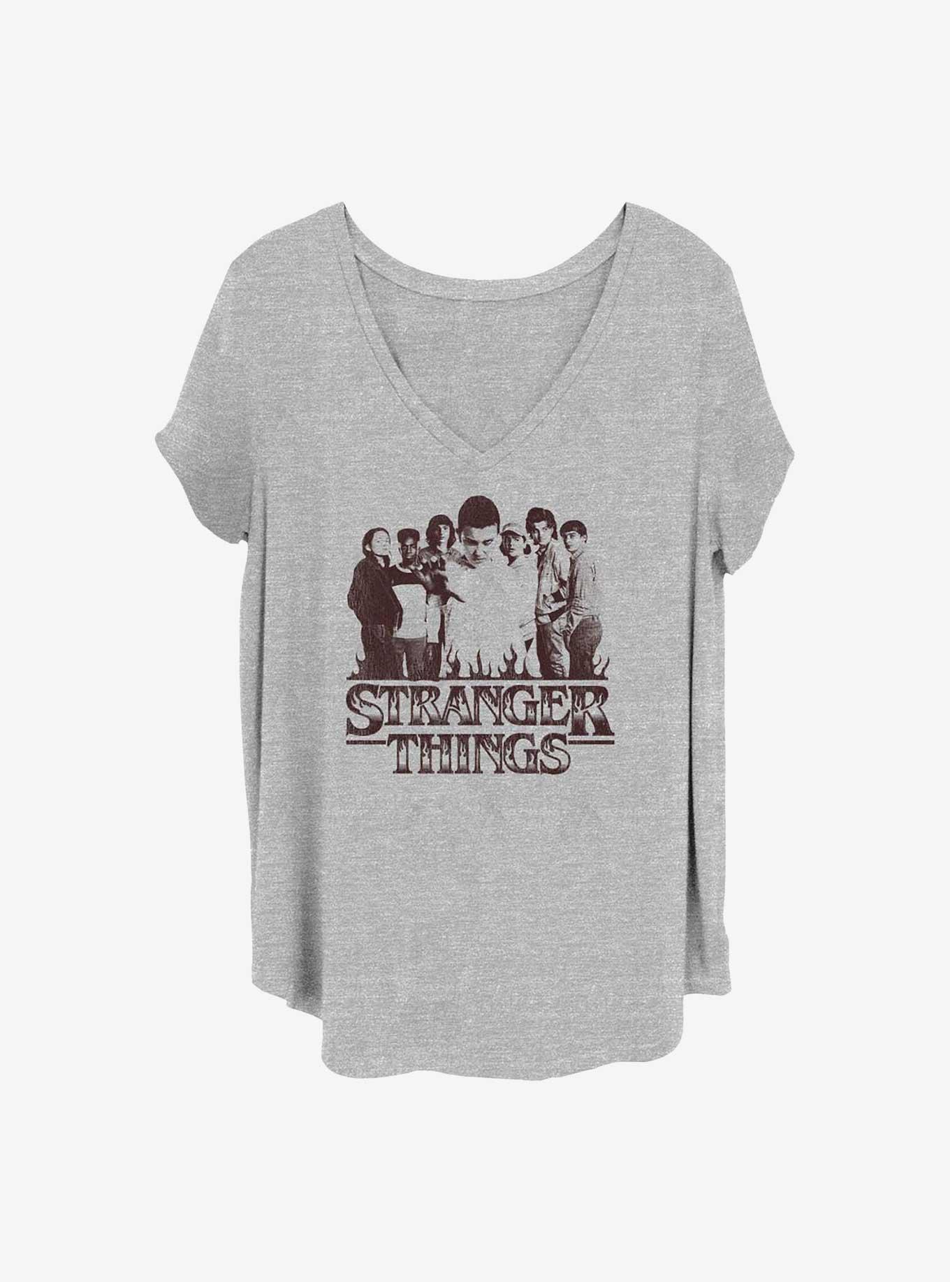 Stranger Things Group Girls T-Shirt Plus