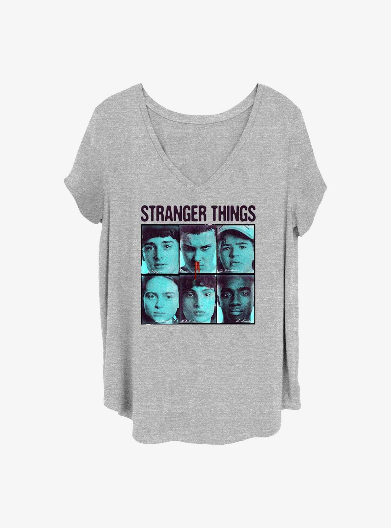 Stranger Things Halftone Gang Girls T-Shirt Plus