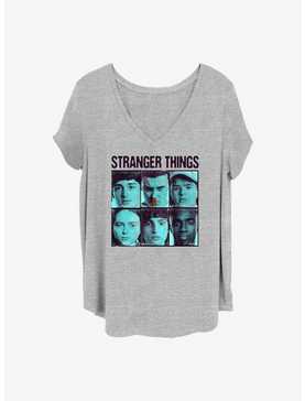 Stranger Things Halftone Gang Girls T-Shirt Plus Size, , hi-res