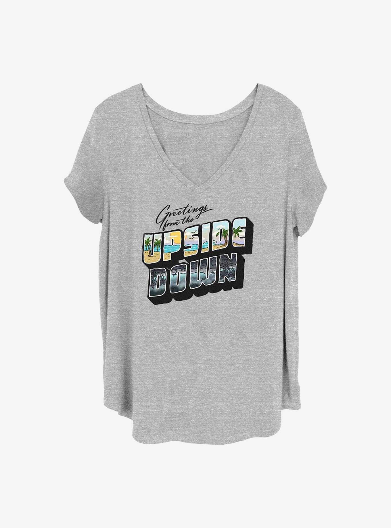 Stranger Things Upside Down Postcard Girls T-Shirt Plus Size