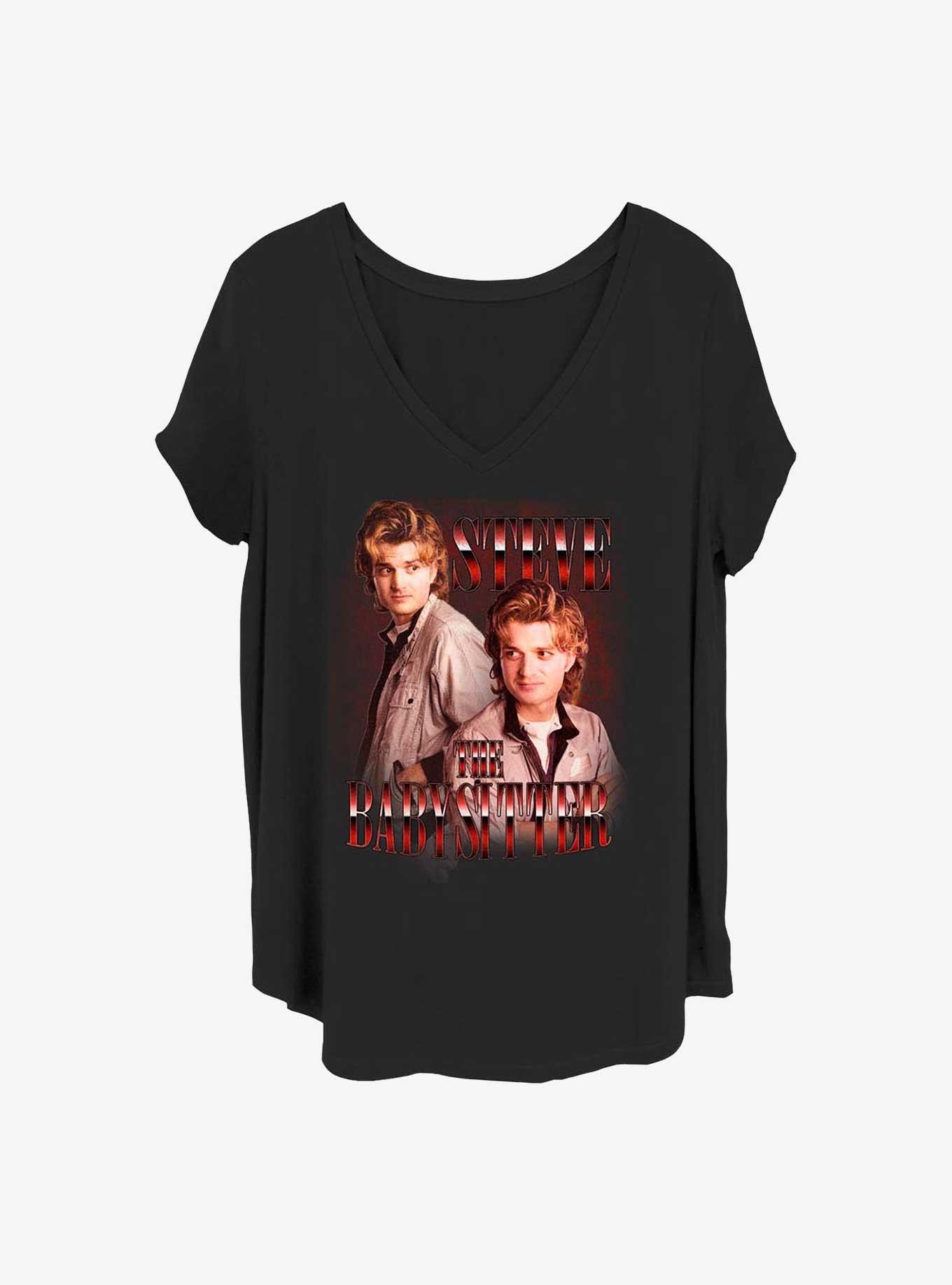 Stranger Things Steve The Babysitter Girls T-Shirt Plus Size, , hi-res