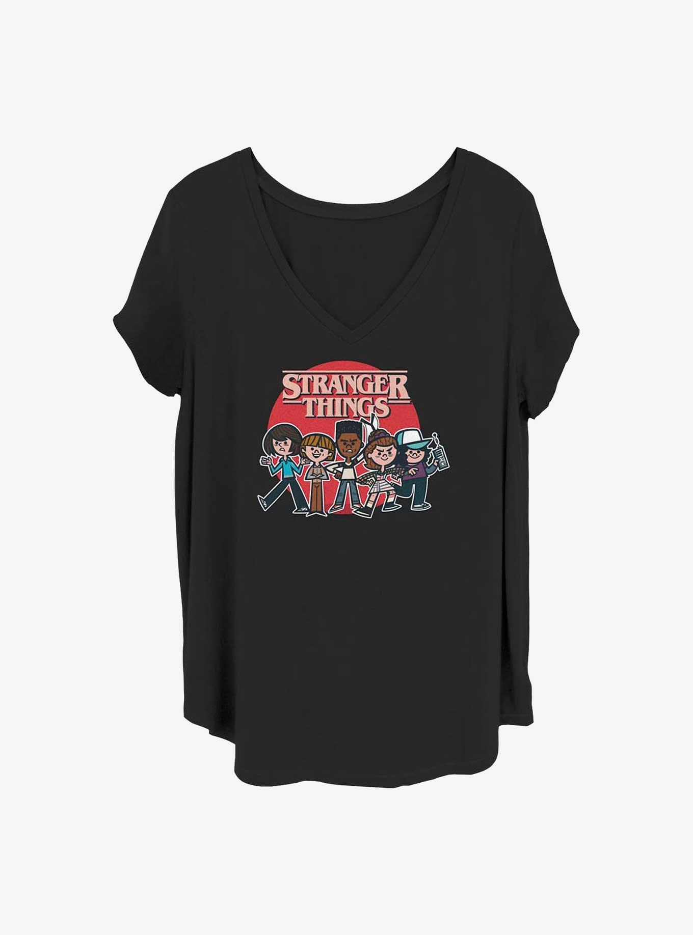 Stranger Things Toon Gang Girls T-Shirt Plus Size, , hi-res