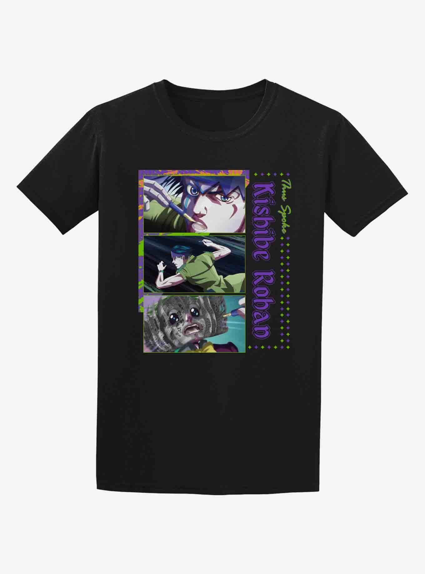 Thus Spoke Kishibe Rohan Panels T-Shirt, BLACK, hi-res