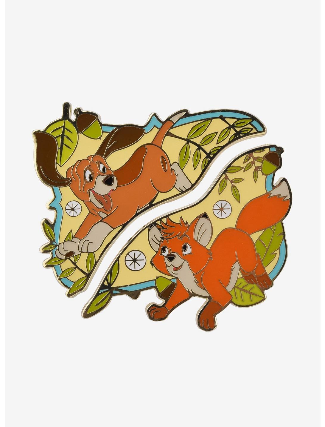 Disney The Fox and the Hound Tod & Copper Run Enamel Pin Set - BoxLunch Exclusive, , hi-res