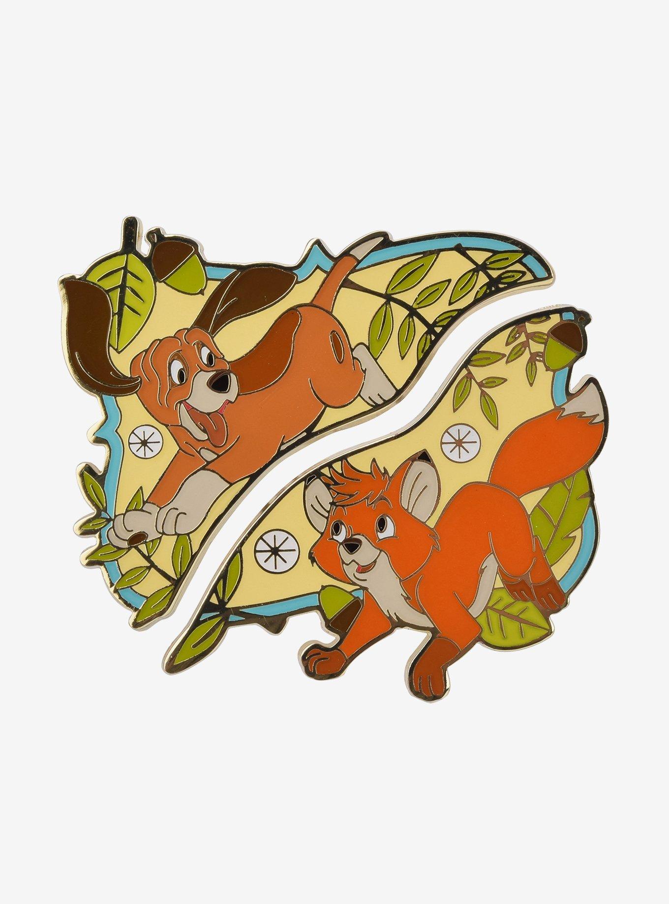 Disney The Fox and the Hound Tod & Copper Run Enamel Pin Set - BoxLunch Exclusive, , hi-res