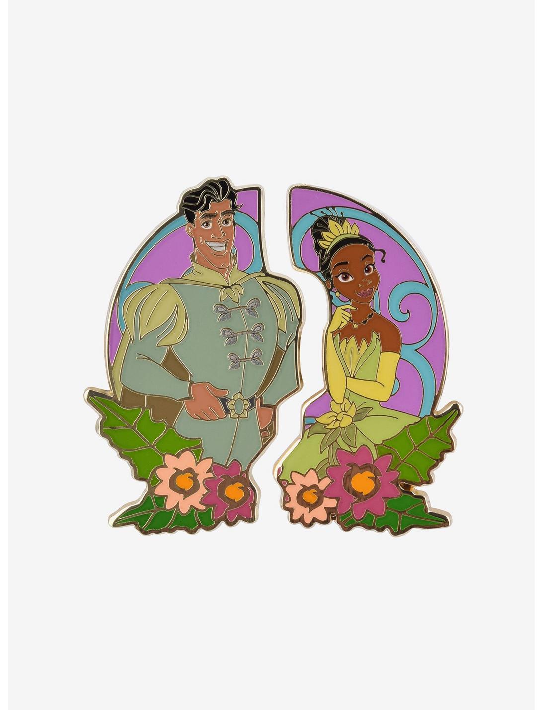 Disney The Princess and the Frog Tiana & Naveen Floral Enamel Pin Set - BoxLunch Exclusive , , hi-res