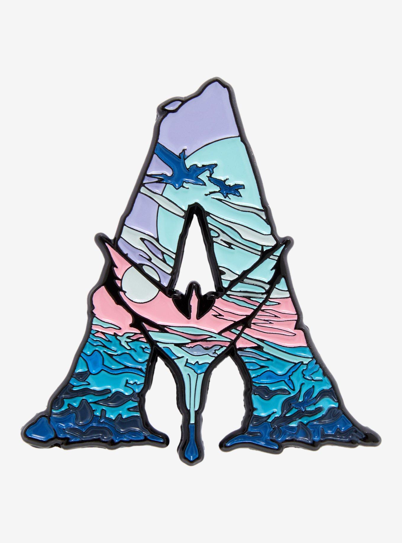 Avatar Water Logo Enamel Pin , , hi-res