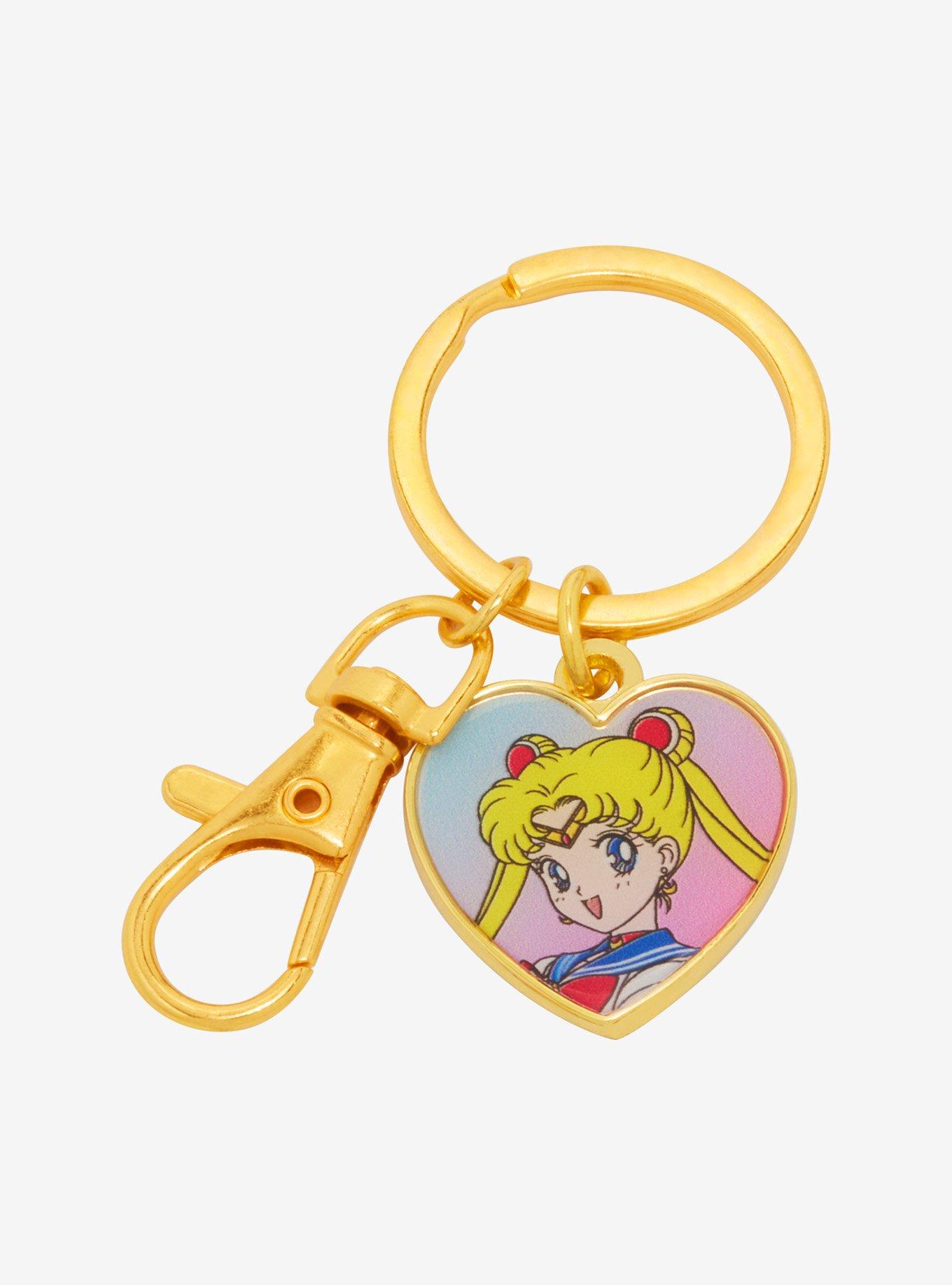 Sailor Moon Heart Charm Keychain - BoxLunch Exclusive