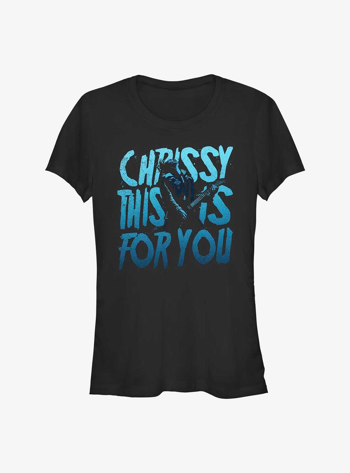Stranger Things For Chrissy Girls T-Shirt, BLACK, hi-res