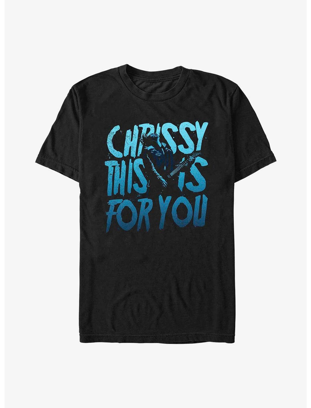 Stranger Things For Chrissy T-Shirt, BLACK, hi-res