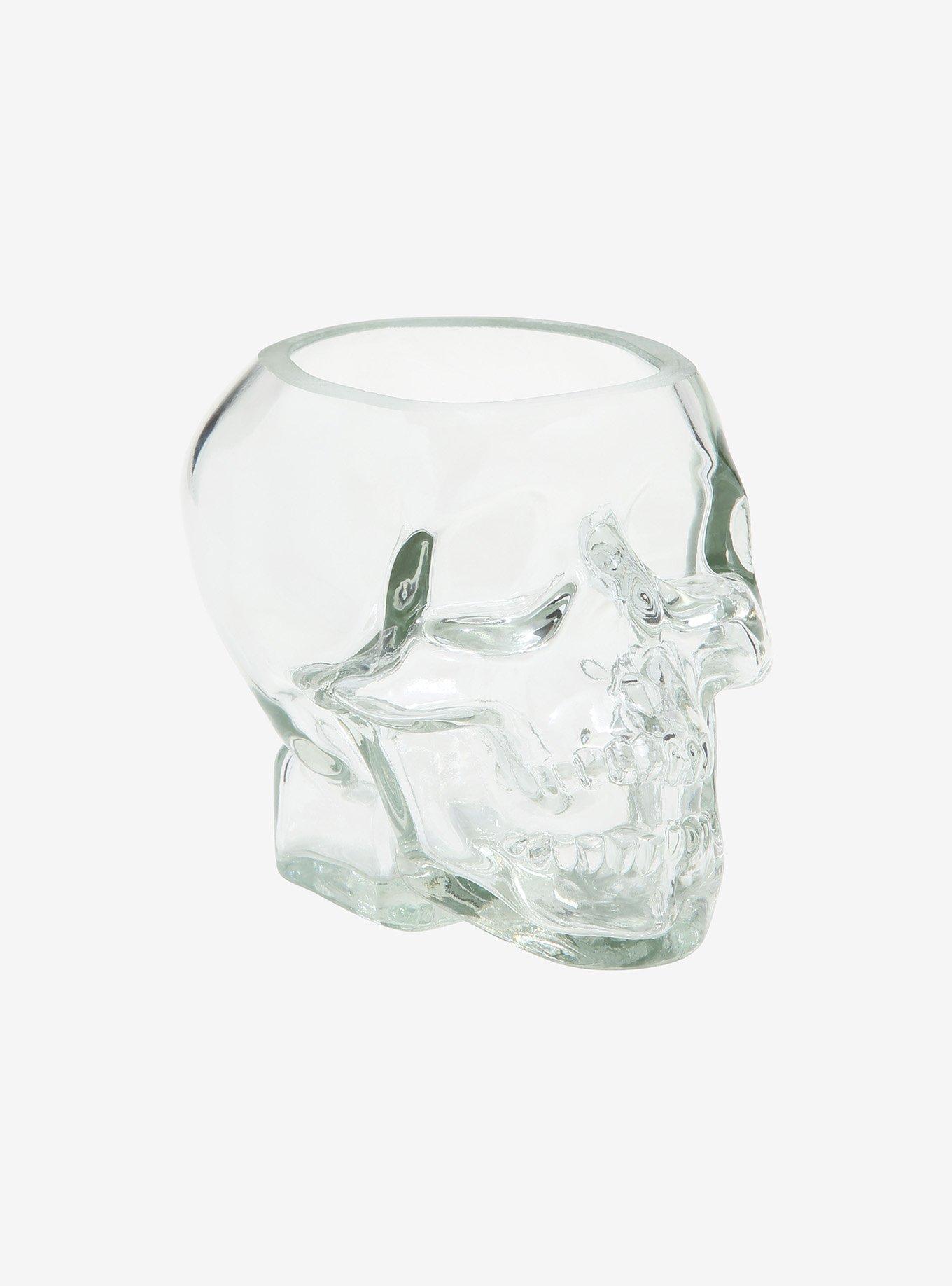 Clear Glass Skull Mug, , hi-res