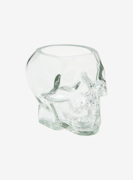 Clear Glass Skull Mug | Hot Topic