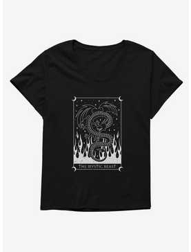 The Mystic Beast Dragon Tarot Card Girls T-Shirt Plus Size, , hi-res