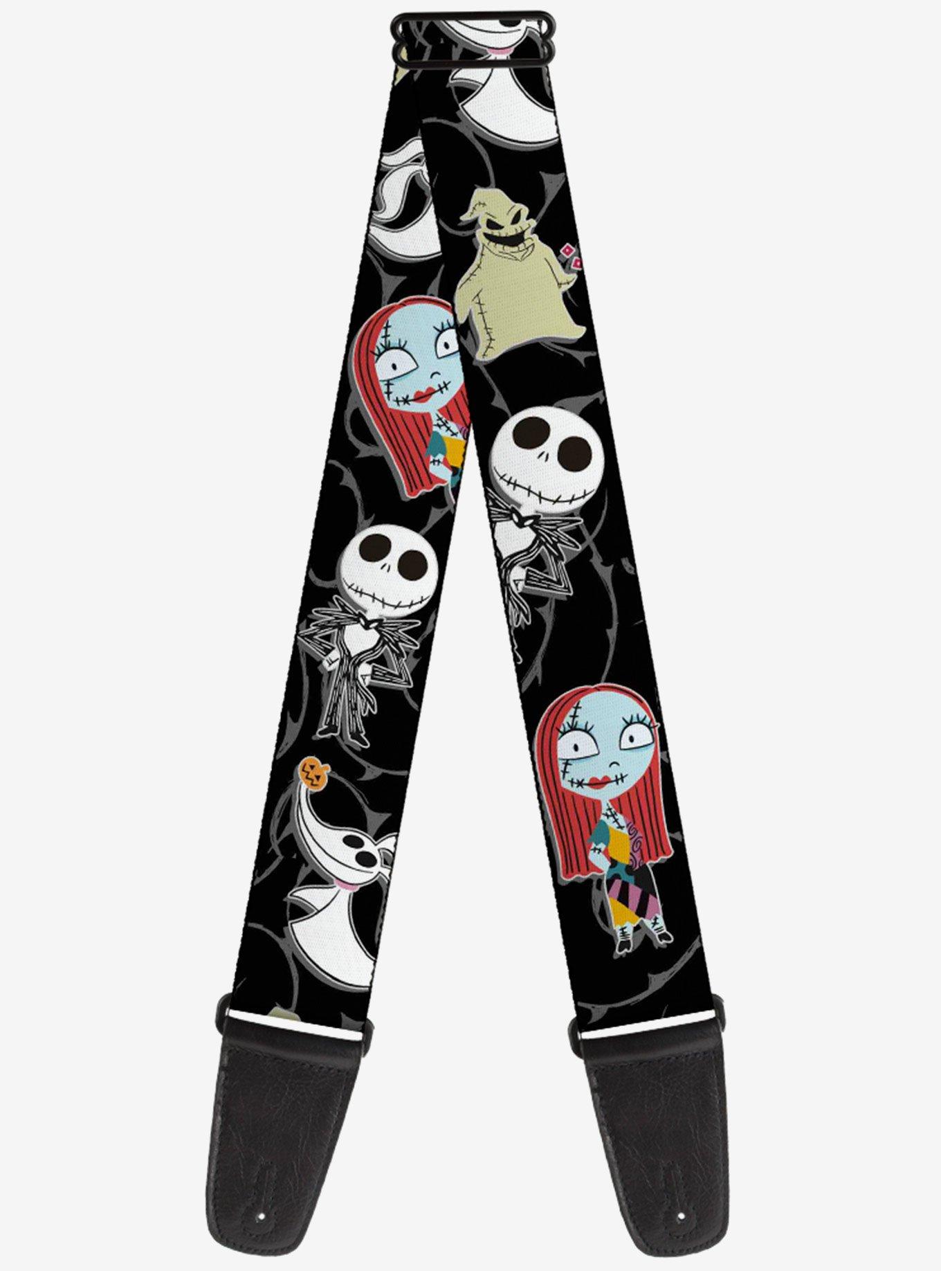 The Nightmare Before Christmas 4 Mini Character Poses Guitar Strap, , hi-res