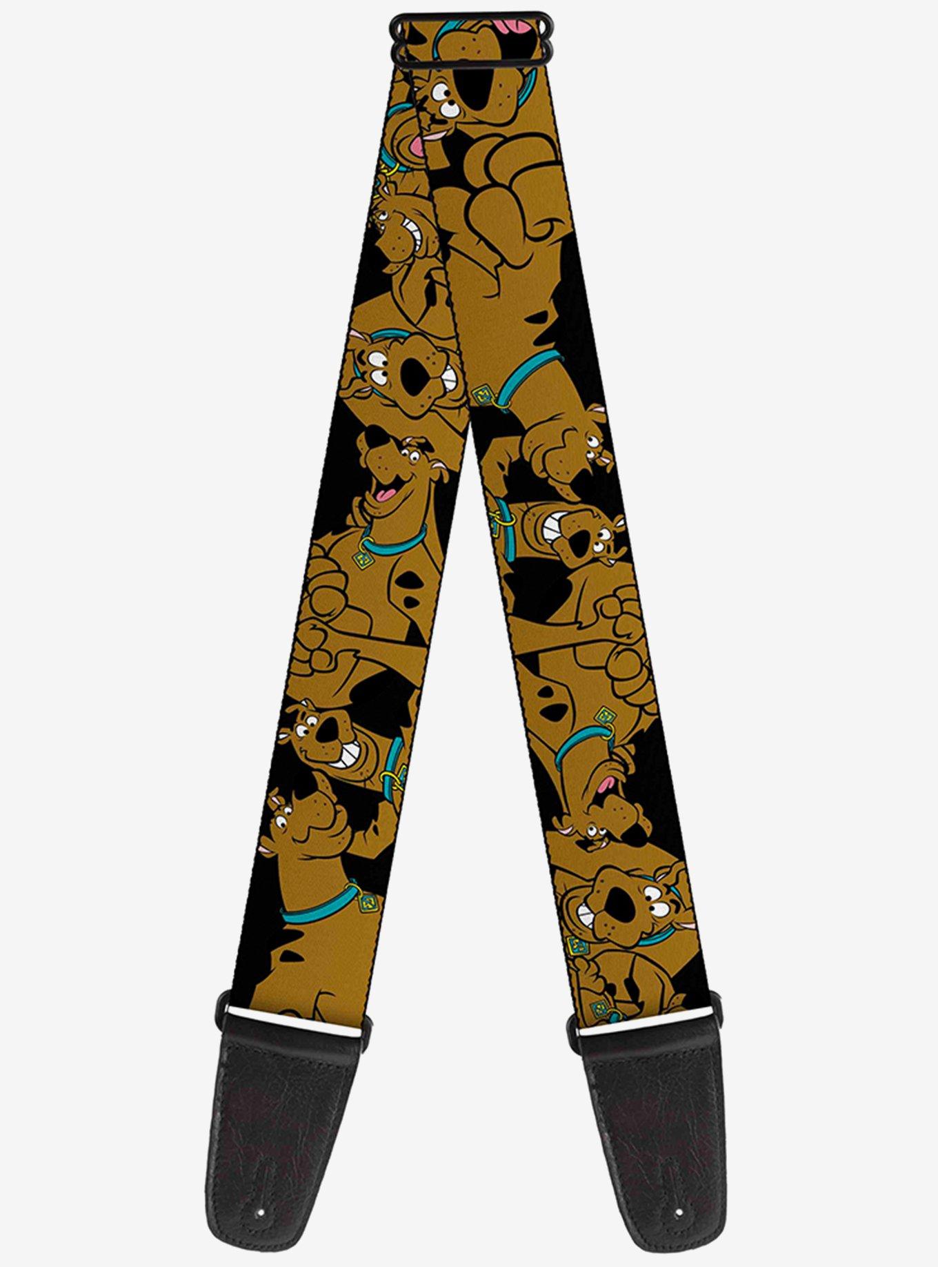 Scooby-Doo Stacked Close Up Guitar Strap, , hi-res