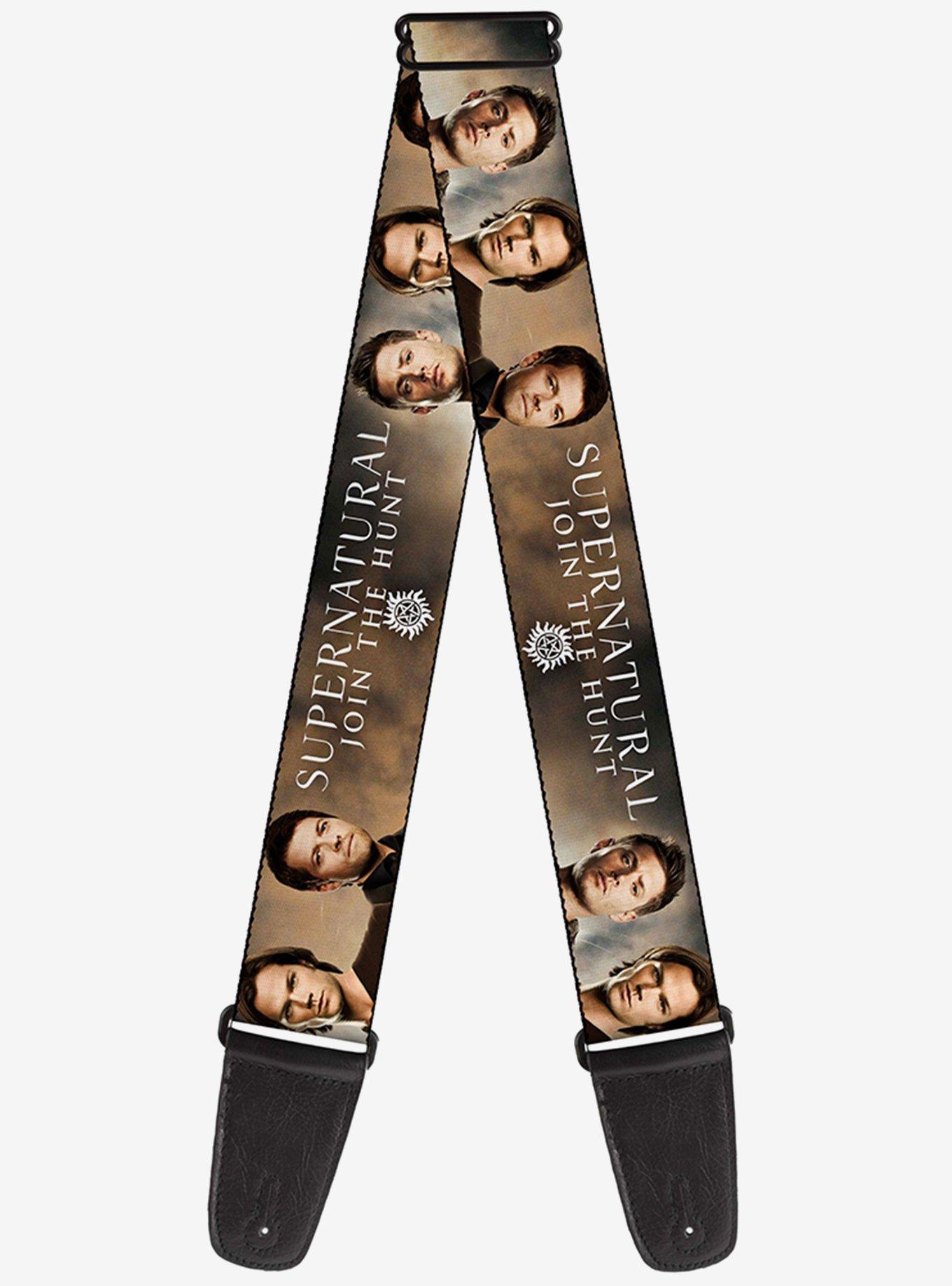 Supernatural Dean Sam Castiel Join The Hunt Guitar Strap, , hi-res