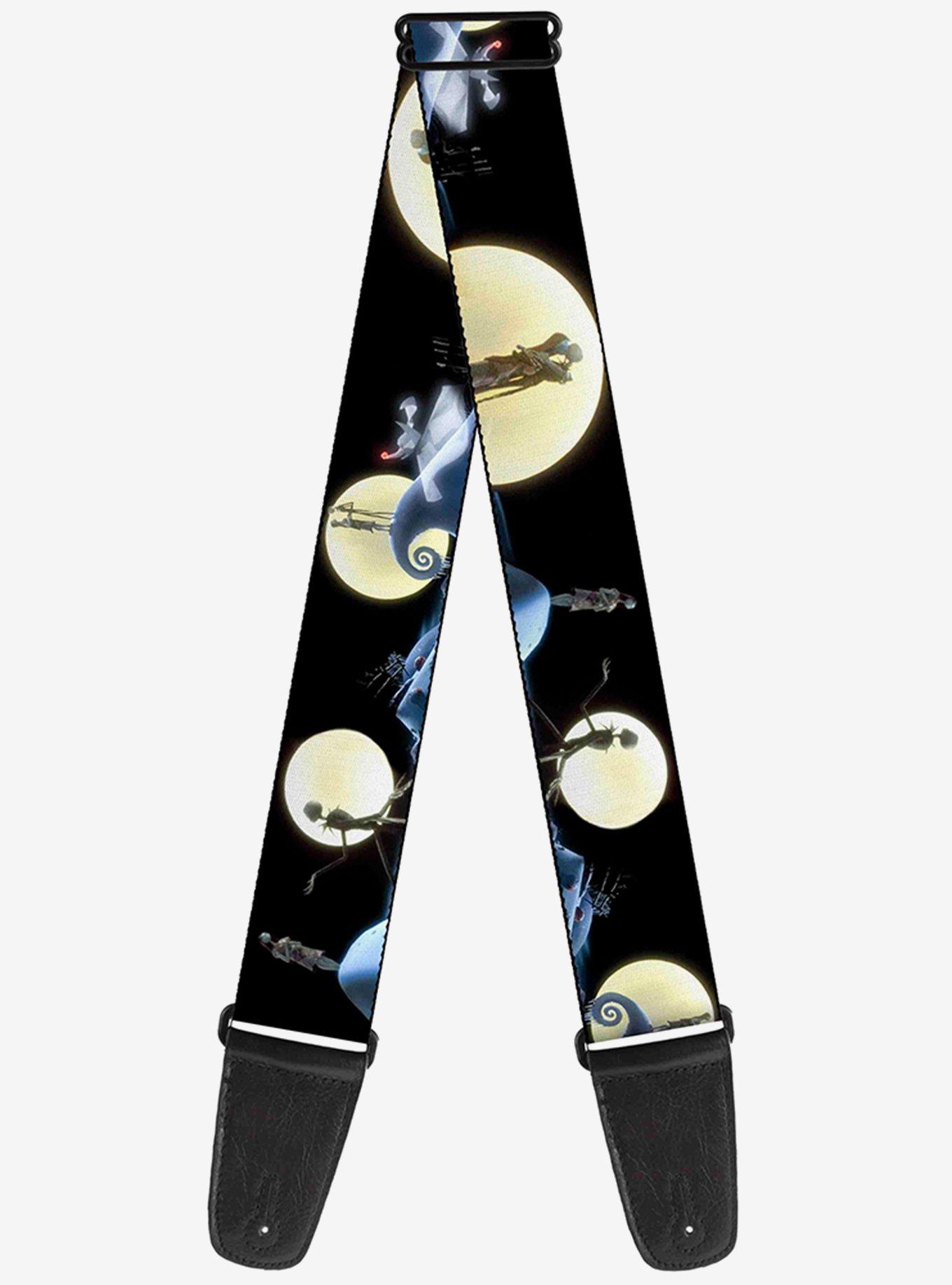 The Nightmare Before Christmas Jack Sally Moon Guitar Strap, , hi-res