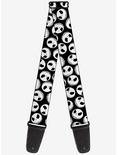 The Nightmare Before Christmas Jack Expressions Scattered Black Guitar Strap, , hi-res