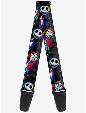The Nightmare Before Christmas Jack Sally Pose Electric Glow Guitar Strap, , hi-res