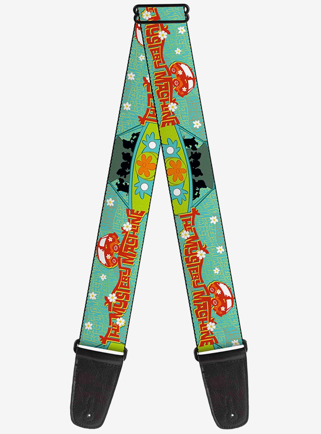 Scooby-Doo Group In The Mystery Machine Guitar Strap, , hi-res