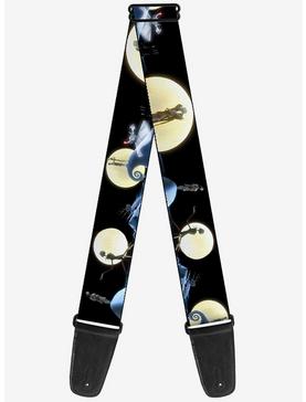 The Nightmare Before Christmas Jack Sally Moon Guitar Strap, , hi-res