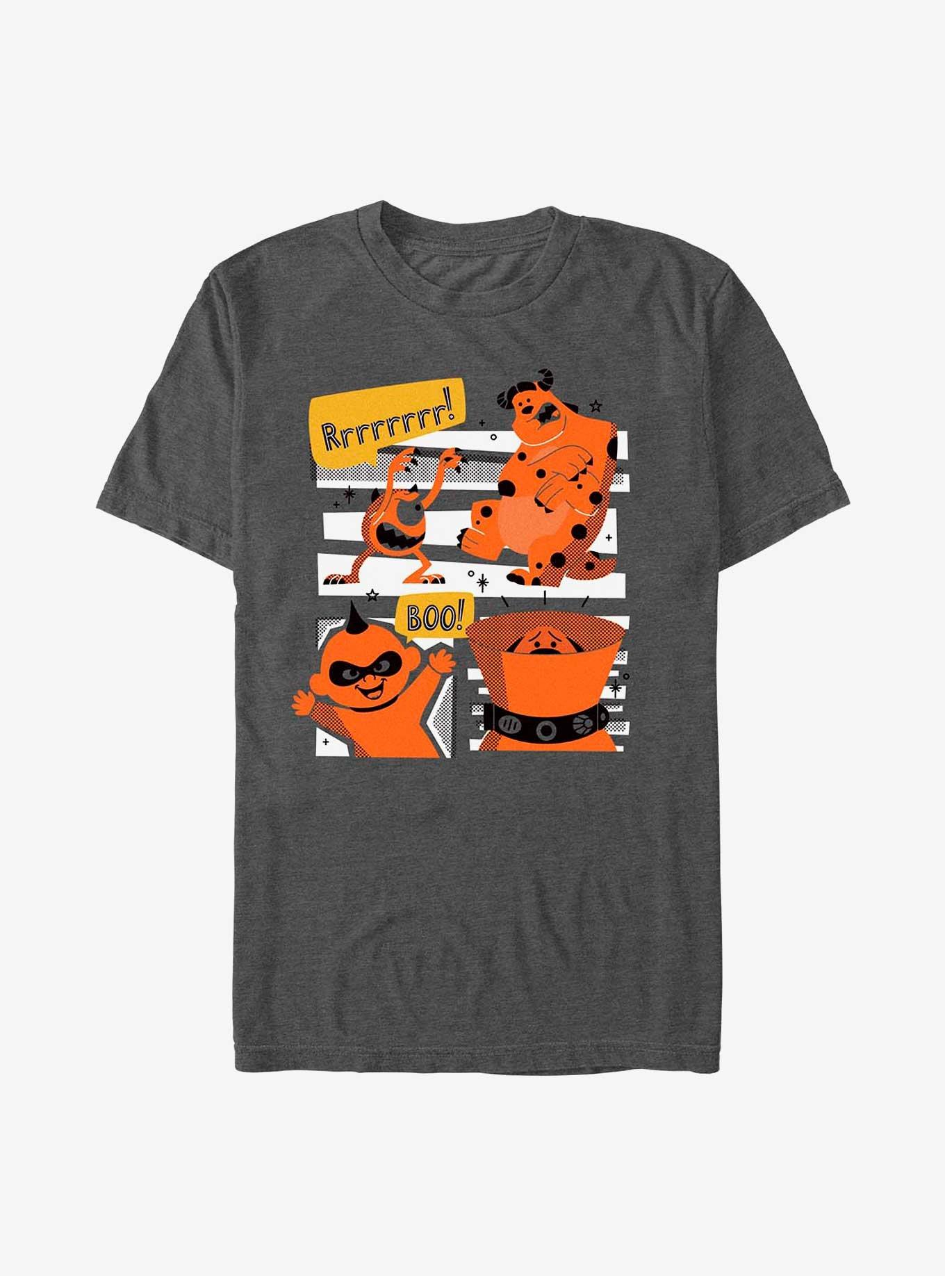 Disney Pixar Spooktober T-Shirt, CHAR HTR, hi-res