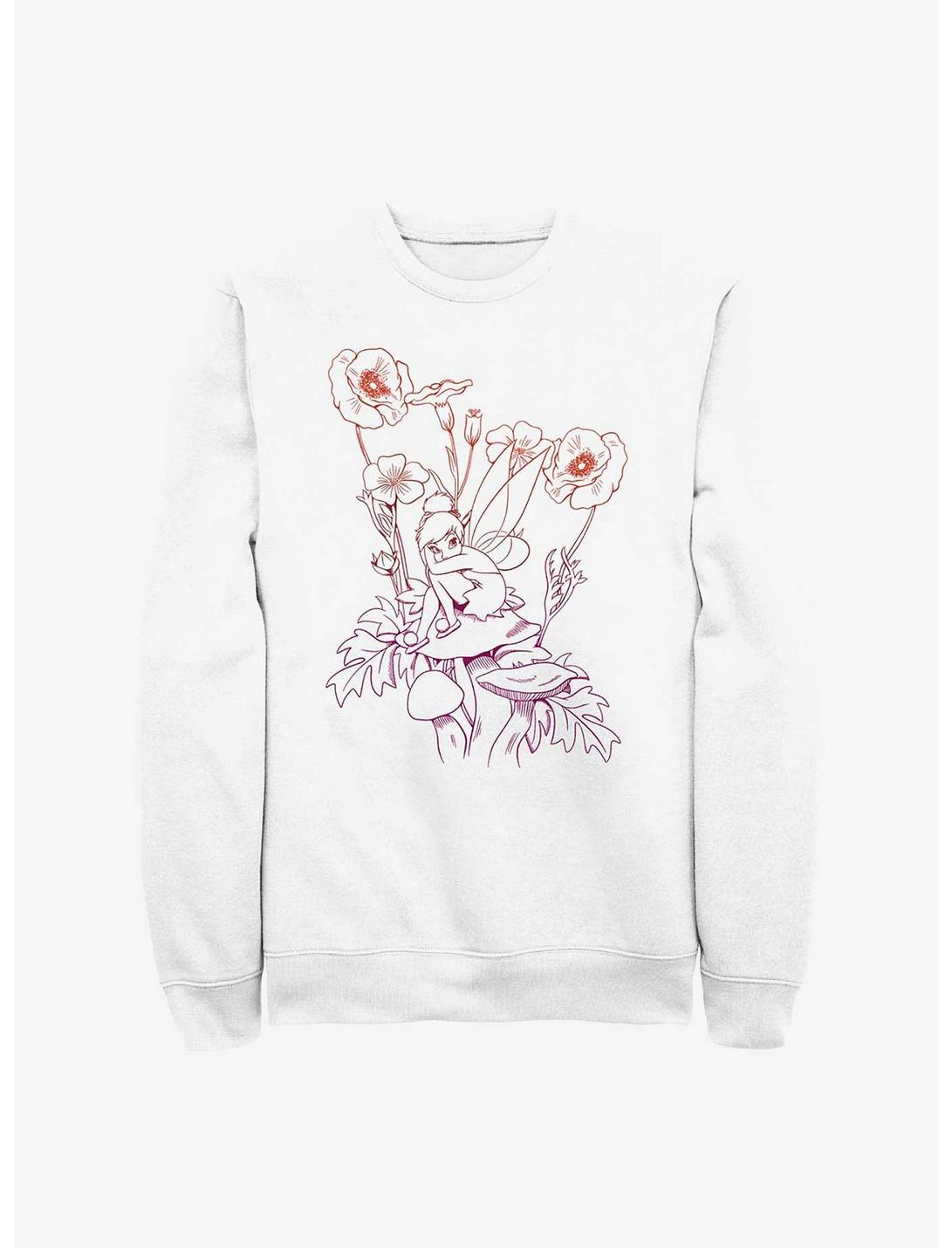 Disney Tinker Bell Fall Mushroom Sweatshirt, WHITE, hi-res