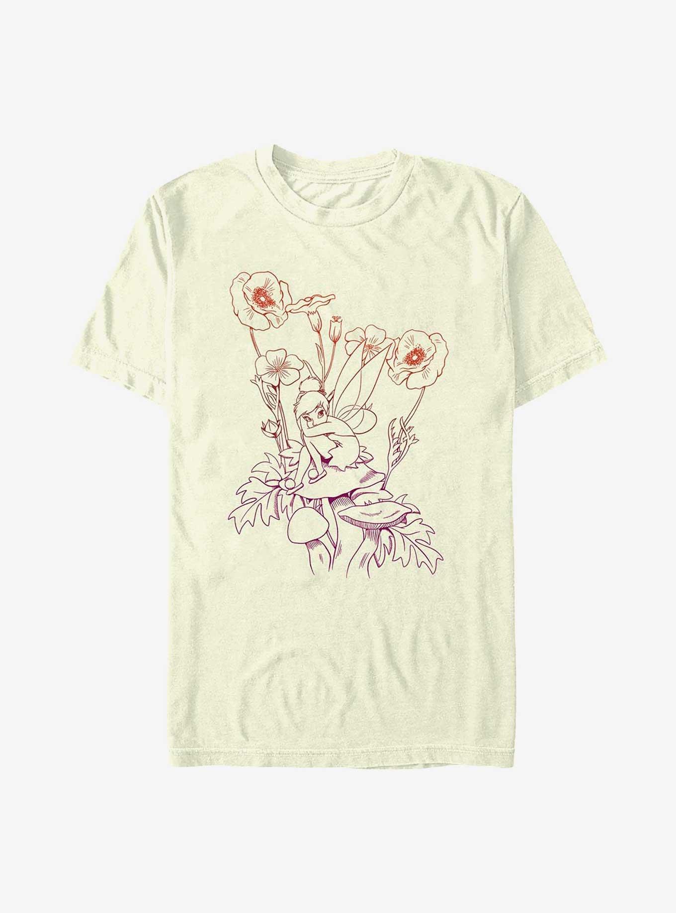 Disney Tinker Bell Fall Mushroom T-Shirt, NATURAL, hi-res