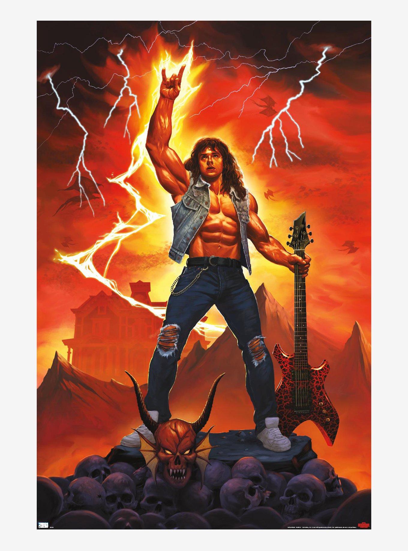 Stranger Things Eddie Rock On Poster, , hi-res
