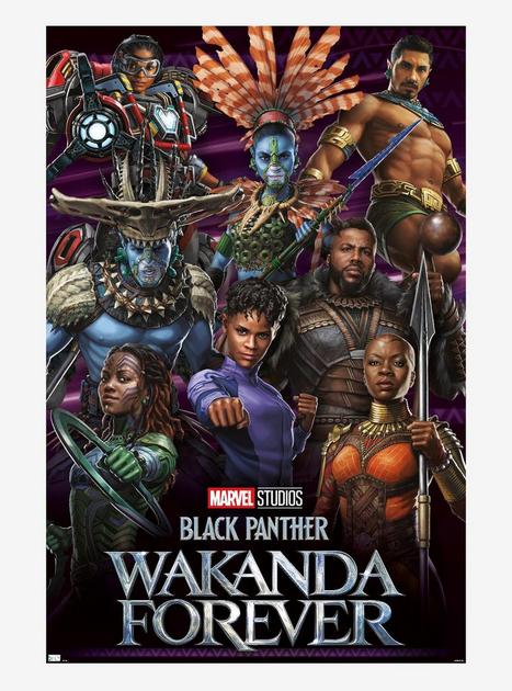 Marvel Black Panther: Wakanda Forever Group Poster Hot Topic