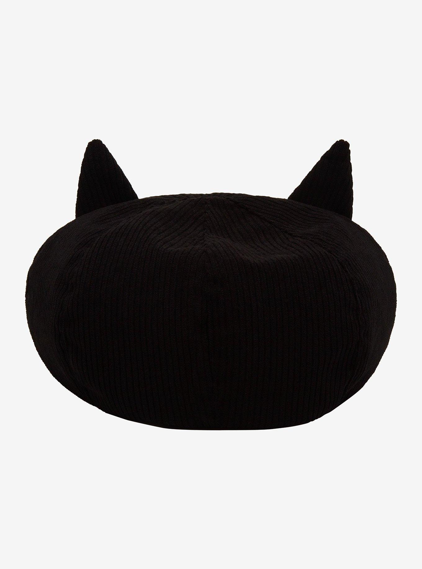 Black Cat 3D Ears Beret, , hi-res