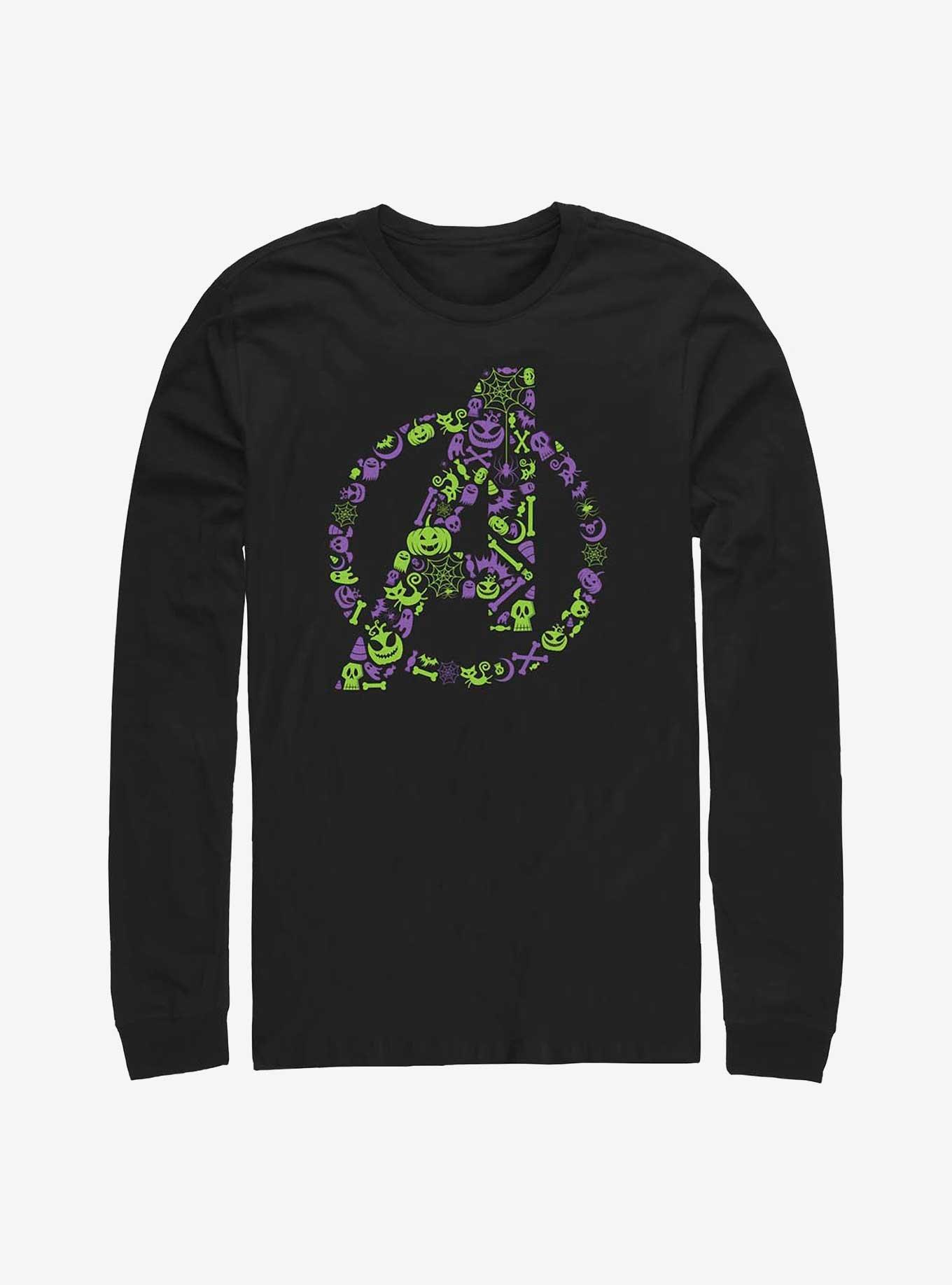 Marvel Avengers Spooky Logo Long-Sleeve T-Shirt