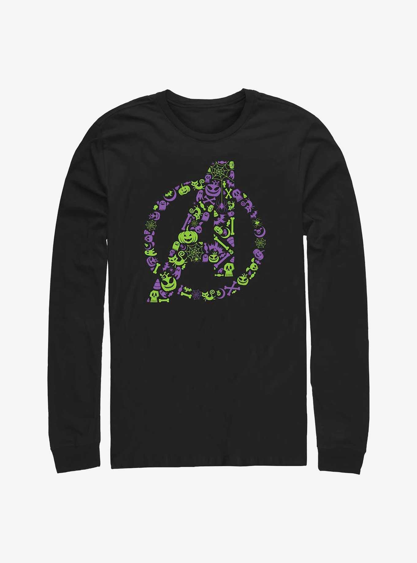 Marvel Avengers Spooky Logo Long-Sleeve T-Shirt, , hi-res