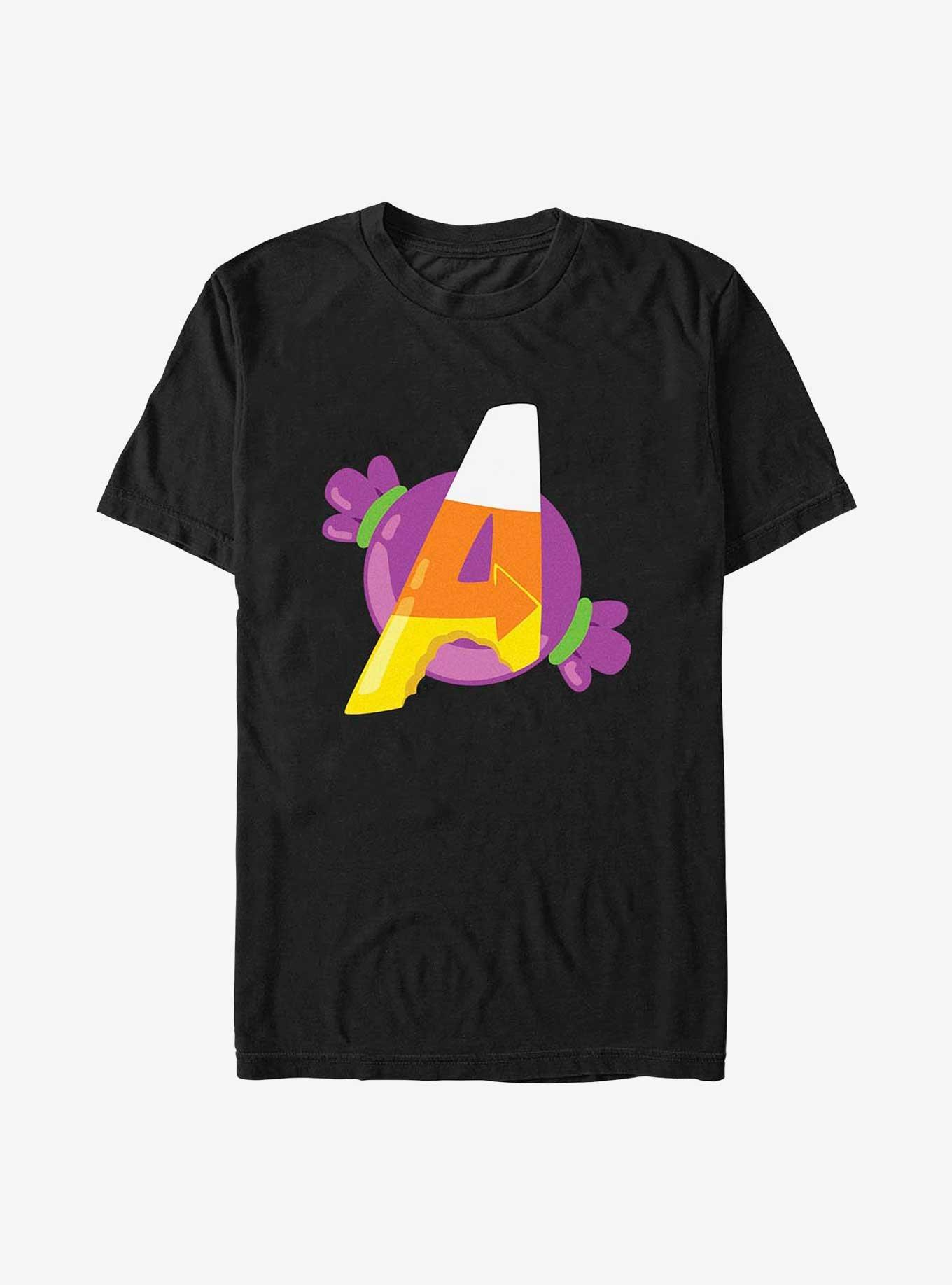 Marvel Avengers Candy Logo T-Shirt, BLACK, hi-res