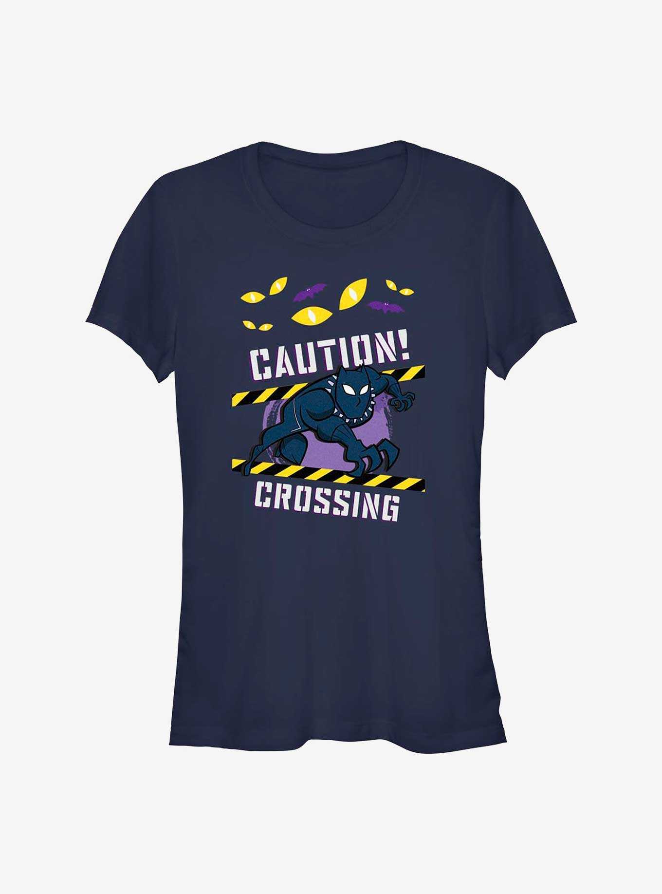 Marvel Black Panther Caution Crossing Girls T-Shirt, , hi-res
