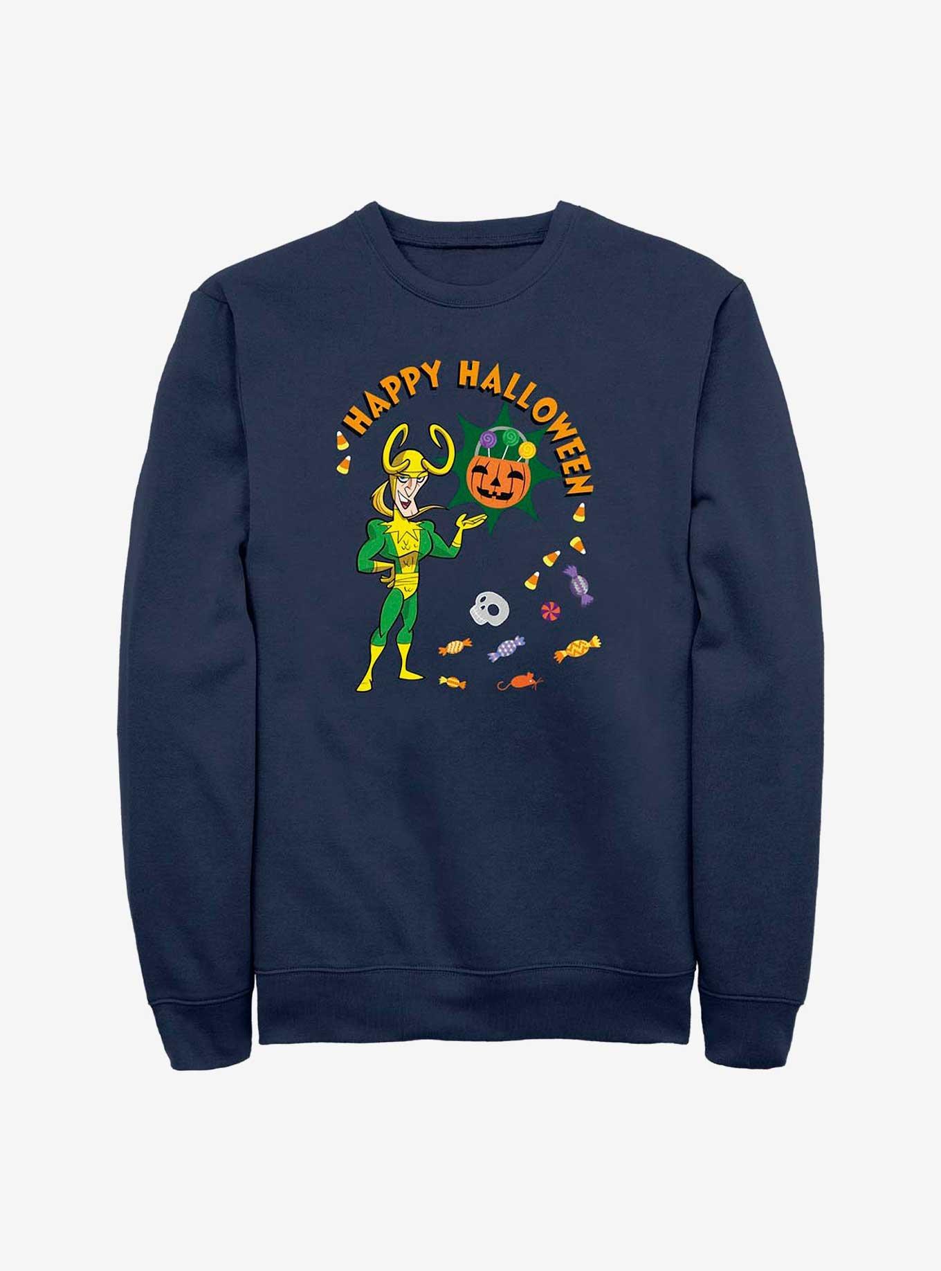 Marvel Loki Happy Halloween Sweatshirt, NAVY, hi-res