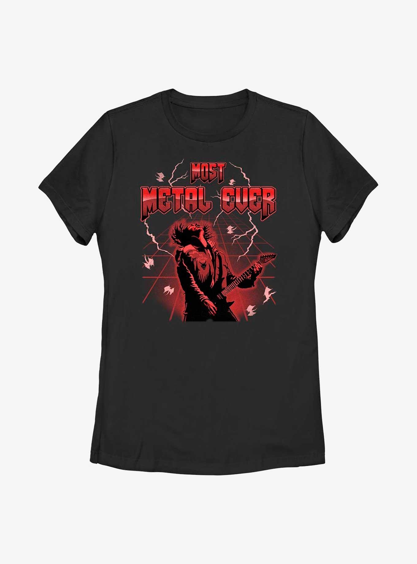 Stranger Things Eddie Munson Most Metal Ever In The Upside DownWomens T-Shirt, BLACK, hi-res
