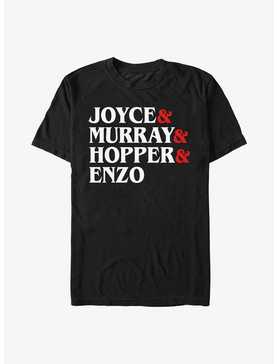 Stranger Things Joyce & Murray & Hopper & Enzo T-Shirt, , hi-res