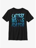 Stranger Things Chrissy This Is For You Youth T-Shirt, BLACK, hi-res