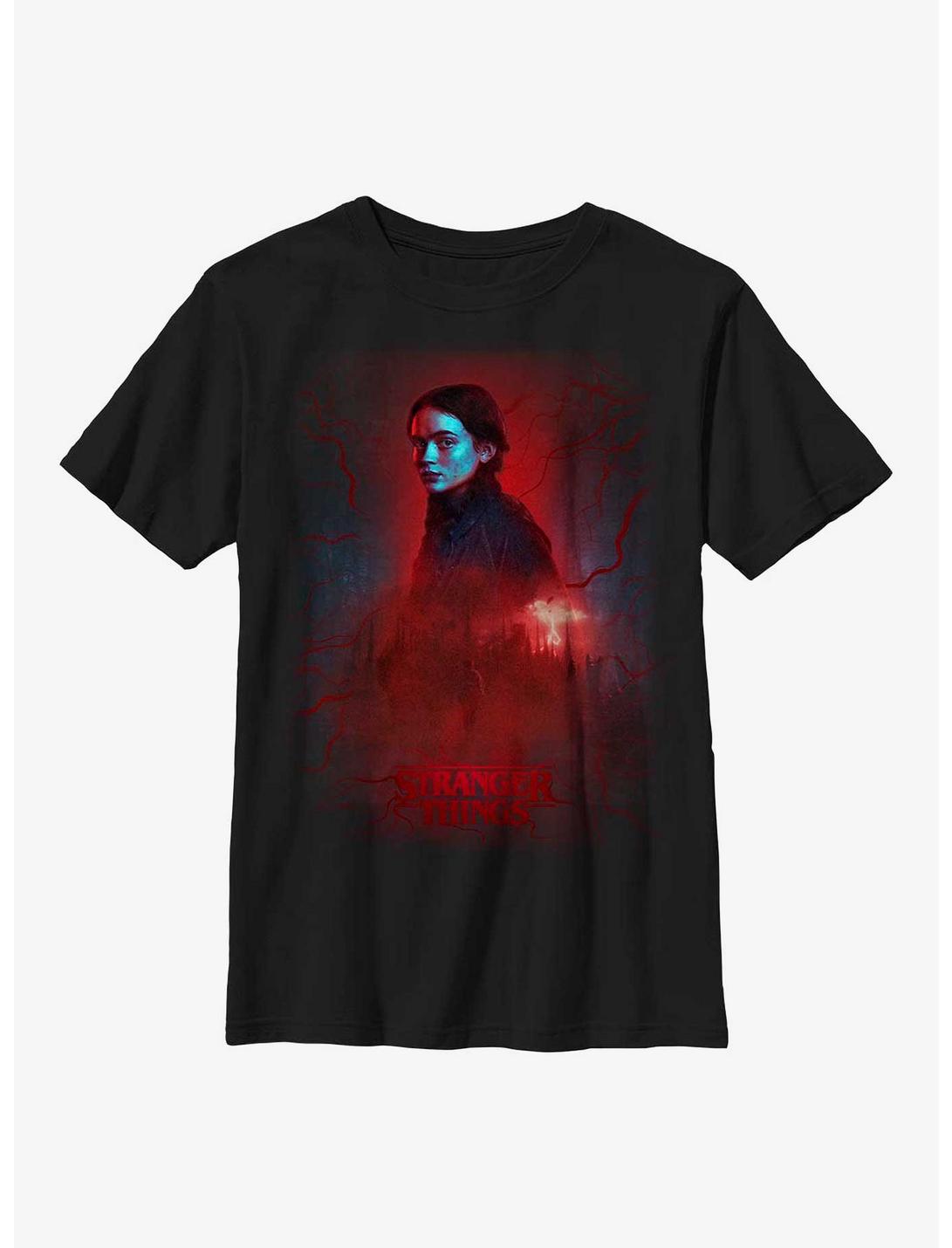 Stranger Things Max In The Upside DownYouth T-Shirt, BLACK, hi-res
