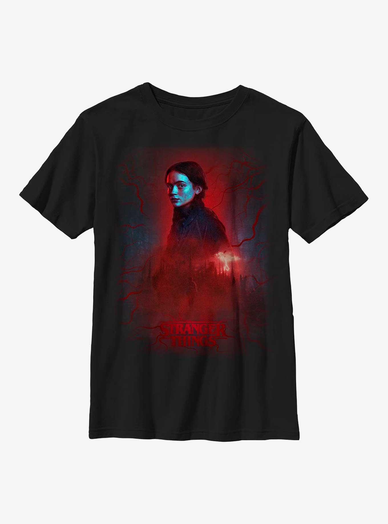 Stranger Things Max In The Upside DownYouth T-Shirt, BLACK, hi-res