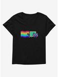 Nyan Cat Vaporwave Womens T-Shirt Plus Size, , hi-res