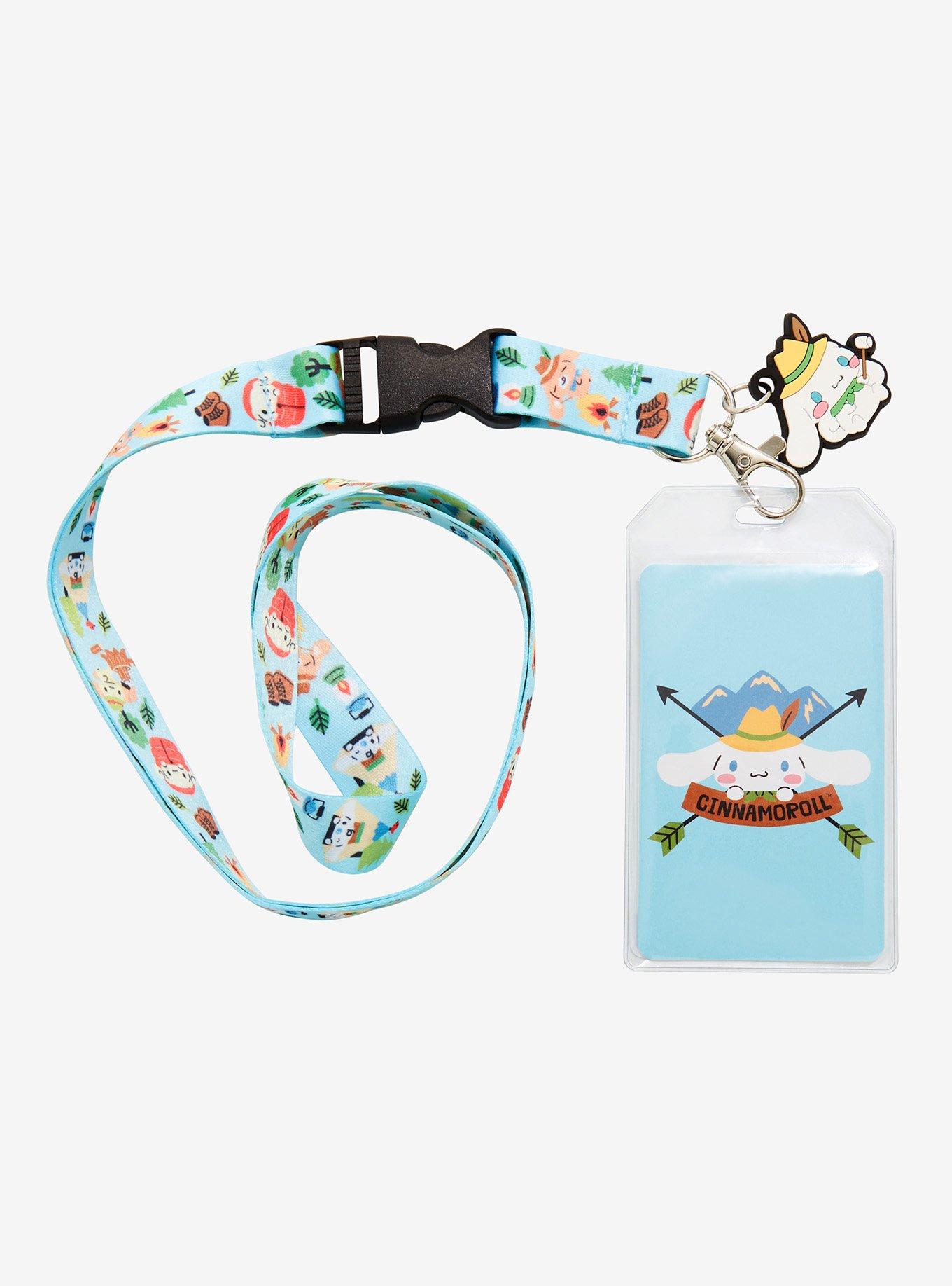 Loungefly Sanrio Cinnamoroll Camping Character Allover Print Lanyard - BoxLunch Exclusive, , hi-res