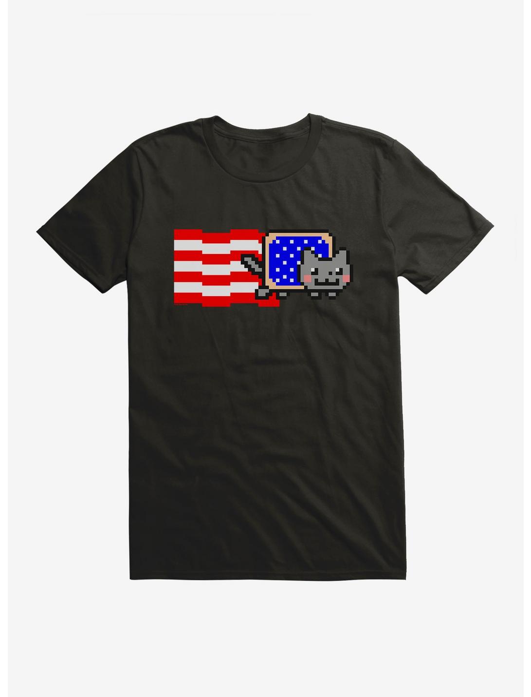 Nyan Cat American Flag T-Shirt, , hi-res