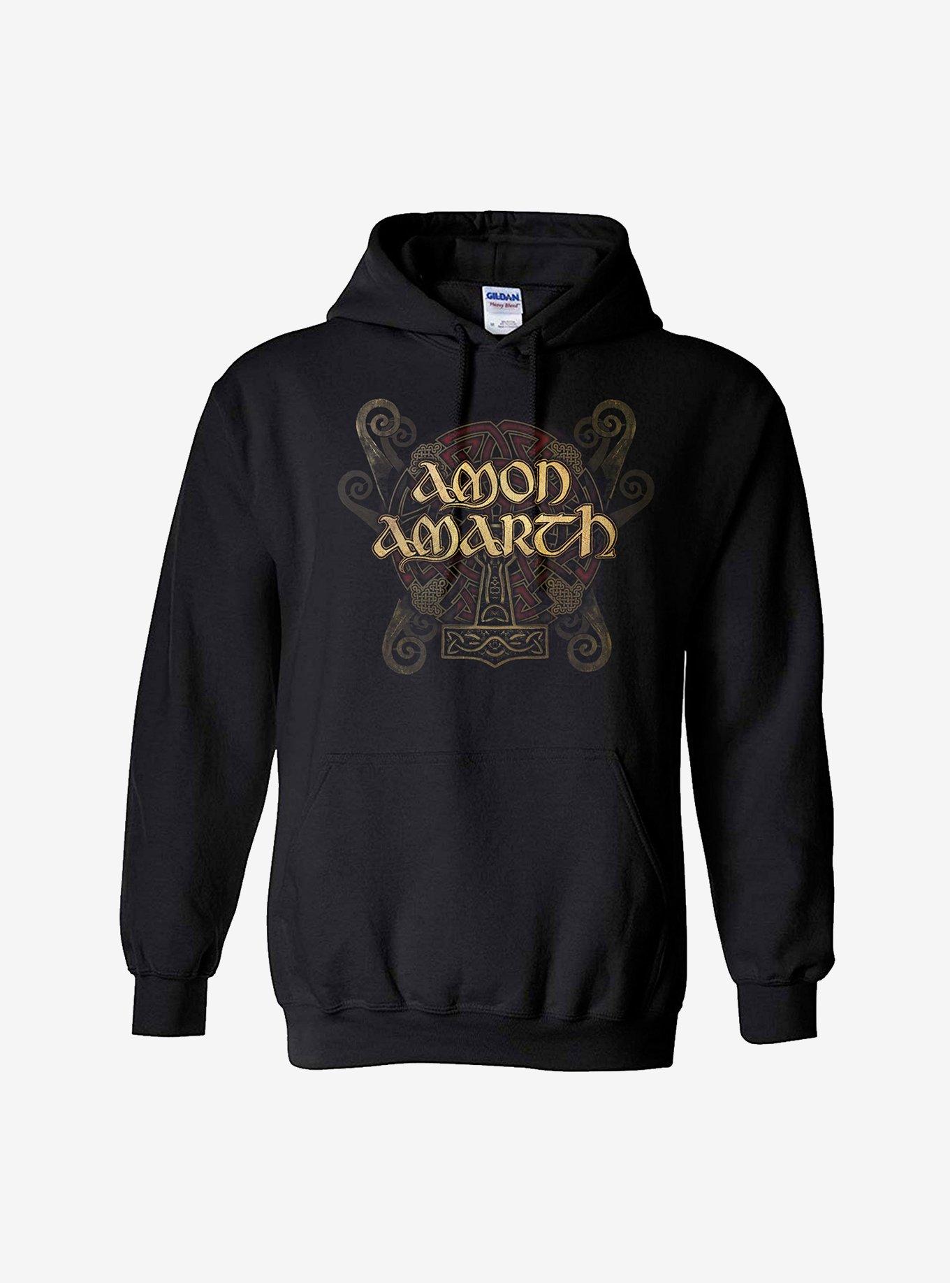 Amon Amarth Logo Hoodie, BLACK, hi-res