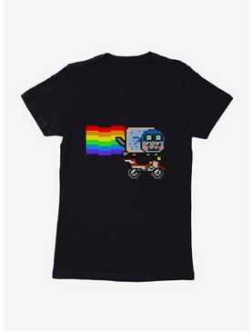 Nyan Cat Biker Womens T-Shirt, , hi-res