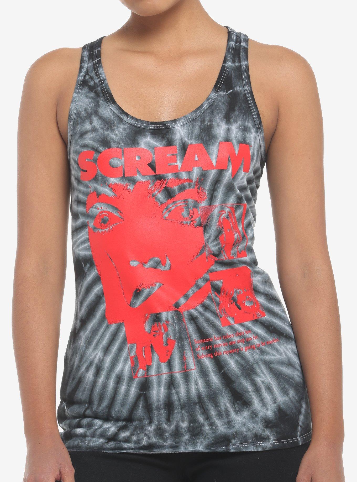 Scream Poster Tie-Dye Girls Tank Top, MULTI, hi-res