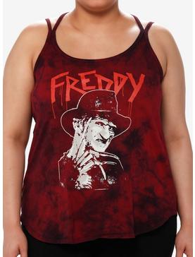 A Nightmare On Elm Street Freddy Tie-Dye Strappy Girls Tank Top Plus Size, , hi-res